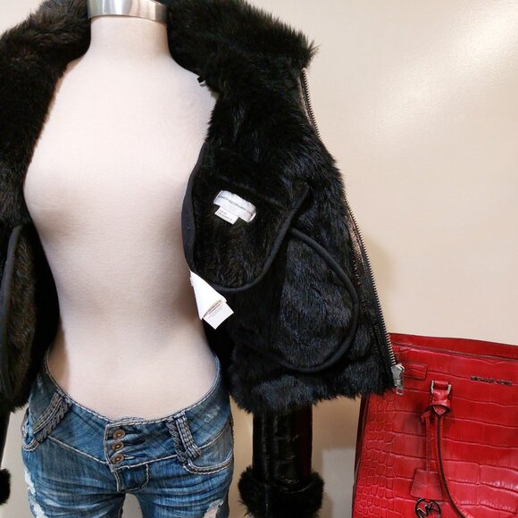 💥HOT ITEM💥PALMER GIRLS X MISS SIXTY Genuine Leather Aviator Jacket - Picture 14 of 16